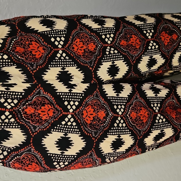 Vtg EMMA G Bohemian Ethnic Tribal Patterned Wide-Leg Cropped Pants - Picture 4 of 8